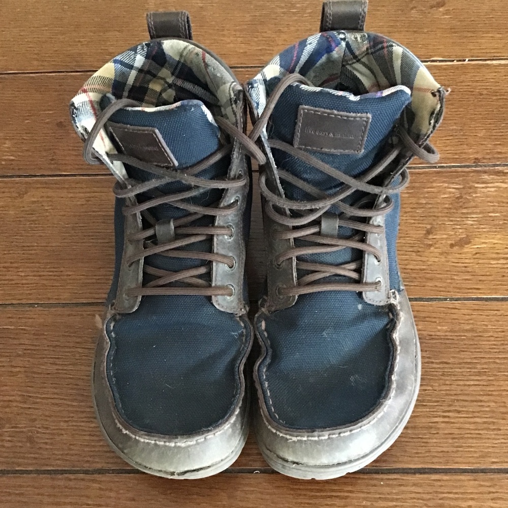 LEMS Boulder Boot 40(?) Navy Stout, Canvas USED